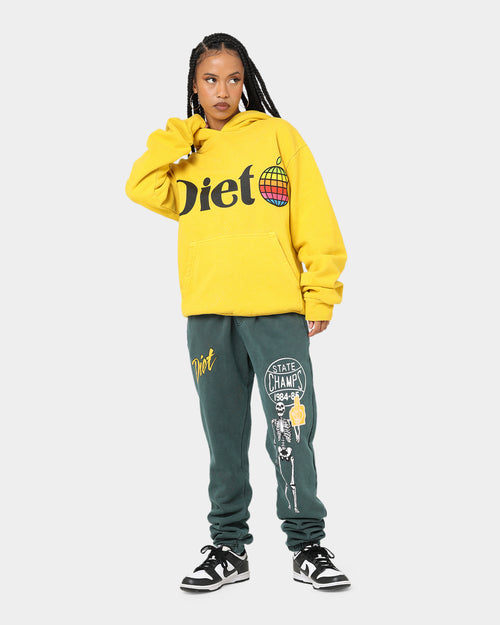 Diet Starts Monday Apple Hoodie Yellow