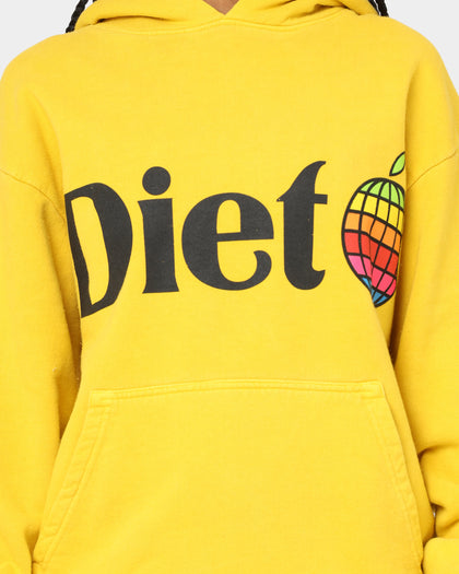 Diet Starts Monday Apple Hoodie Yellow