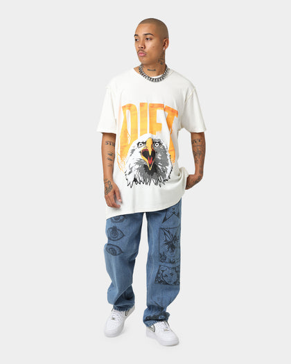 Diet Starts Monday Eagle T-Shirt Antique