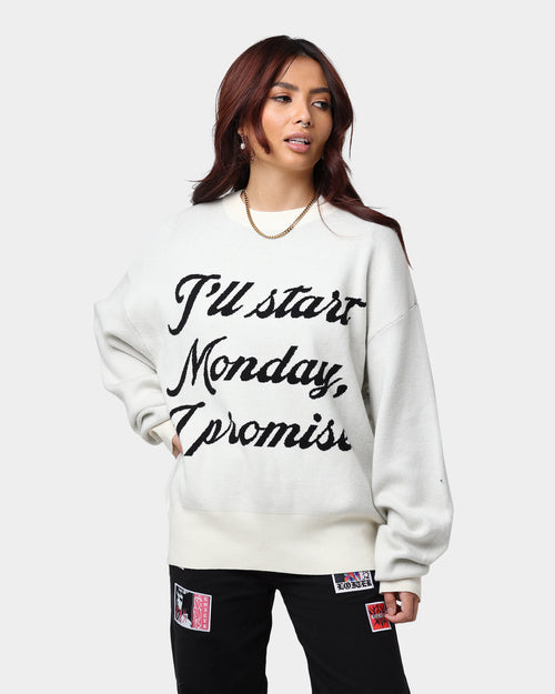 Diet Starts Monday Promise Sweater Antique