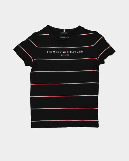 Tommy Hilfiger Kids' Essential Stripe T-Shirt Black