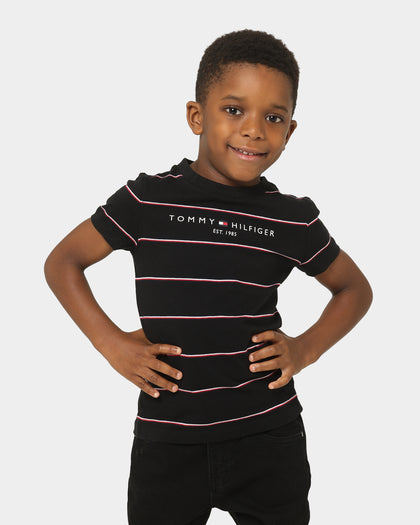 Tommy Hilfiger Kids' Essential Stripe T-Shirt Black