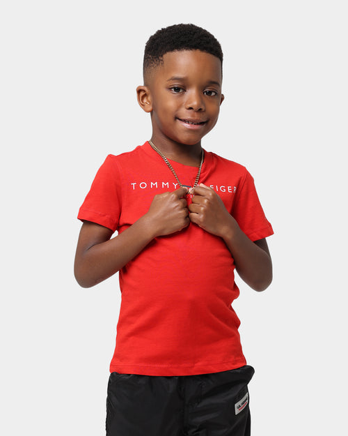 Tommy Hilfiger Kids' Essential Short Sleeve T-Shirt Deep Crimson