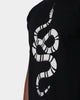 Saint Morta Snake Rhinestone T-Shirt Black
