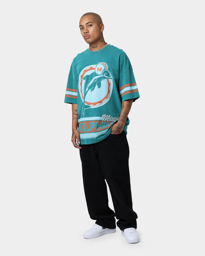 Mitchell & Ness Miami Dolphins Conference T-Shirt Faded Teal