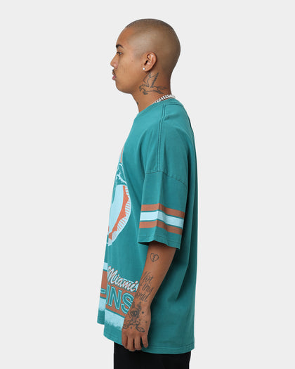 Mitchell & Ness Miami Dolphins Conference T-Shirt Faded Teal