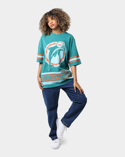 Mitchell & Ness Miami Dolphins Conference T-Shirt Faded Teal