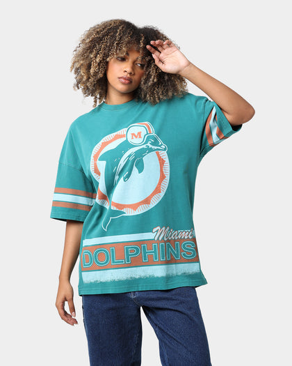 Mitchell & Ness Miami Dolphins Conference T-Shirt Faded Teal