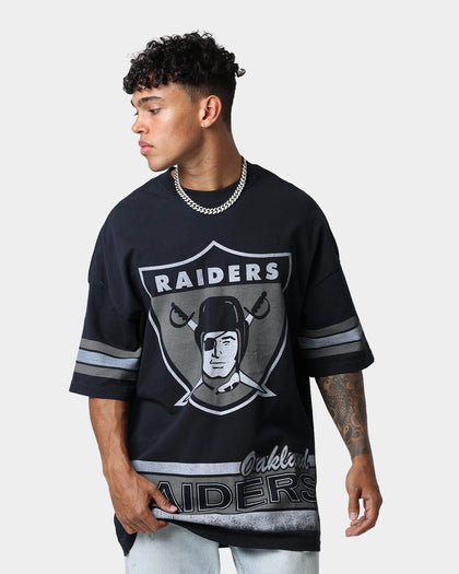 Mitchell & Ness Las Vegas Raiders Conference T-Shirt Faded Black