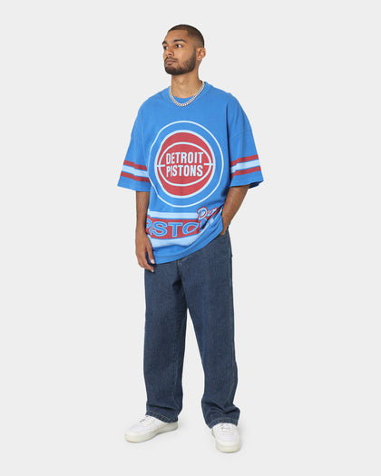 Mitchell & Ness Detroit Pistons Conference T-Shirt Faded Royal