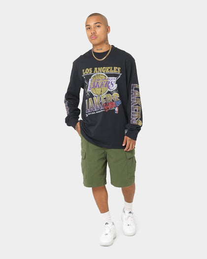 Mitchell & Ness Los Angeles Lakers Fantastic Long Sleeve T-Shirt Faded Black