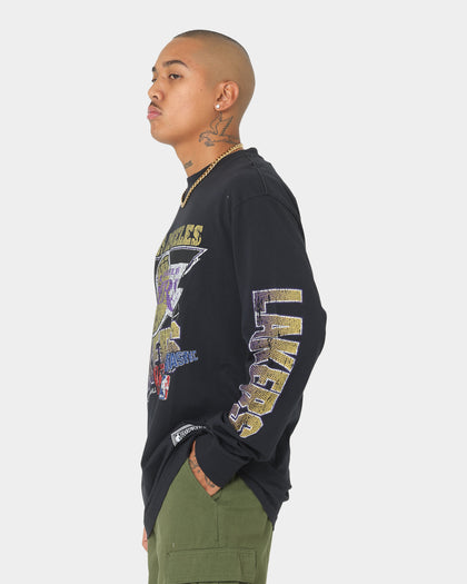 Mitchell & Ness Los Angeles Lakers Fantastic Long Sleeve T-Shirt Faded Black