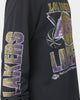 Mitchell & Ness Los Angeles Lakers Fantastic Long Sleeve T-Shirt Faded Black