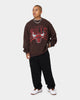 Mitchell & Ness Chicago Bulls Headline Crewneck Baroque Brown