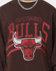 Mitchell & Ness Chicago Bulls Headline Crewneck Baroque Brown
