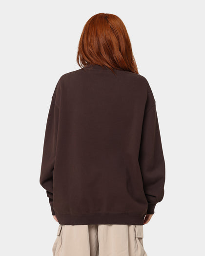 Mitchell & Ness Chicago Bulls Headline Crewneck Baroque Brown