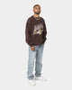 Mitchell & Ness Los Angeles Lakers Headline Crewneck Baroque Brown