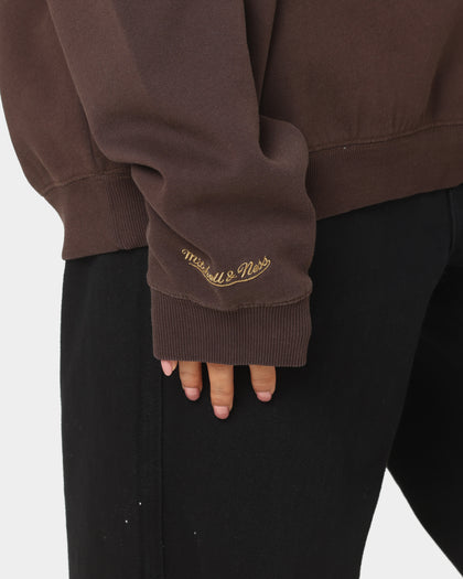 Mitchell & Ness Los Angeles Lakers Headline Crewneck Baroque Brown