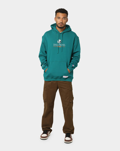 Mitchell & Ness Miami Dolphins Helmet Stack Hood Teal