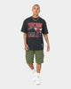 Mitchell & Ness Chicago Bulls Incline Stack Vintage T-Shirt Faded Black