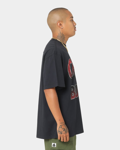 Mitchell & Ness Chicago Bulls Incline Stack Vintage T-Shirt Faded Black