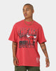 Mitchell & Ness Chicago Bulls Incline Stack Vintage T-Shirt Faded Red