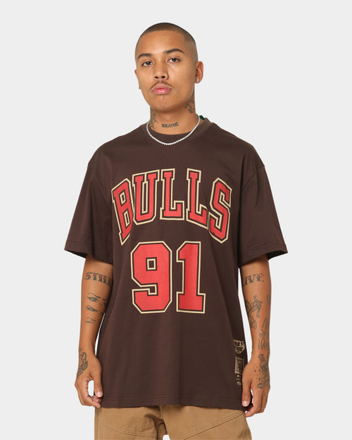 Mitchell & Ness Chicago Bulls Dennis Rodman #91 Lux Brown T-Shirt Baroque Brown
