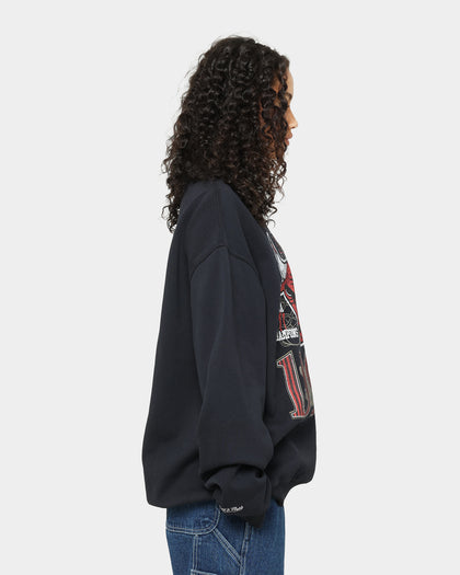 Mitchell & Ness Chicago Bulls Road to Victory Crewneck Faded Black