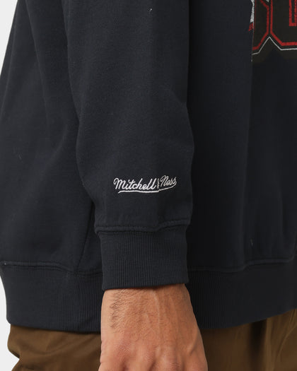 Mitchell & Ness Chicago Bulls Vintage Champion Crewneck Faded Black