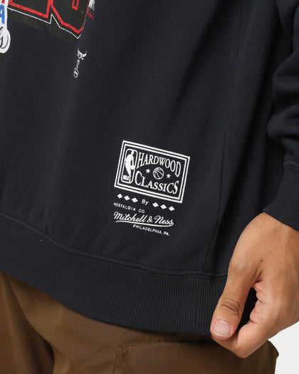 Mitchell & Ness Chicago Bulls Vintage Champion Crewneck Faded Black