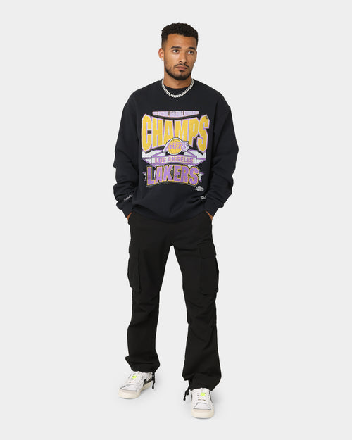 Mitchell & Ness Los Angeles Lakers Vintage Crewneck Faded Black