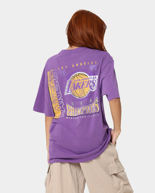 Mitchell & Ness Los Angeles Lakers Vintage Finals T-Shirt Faded Purple