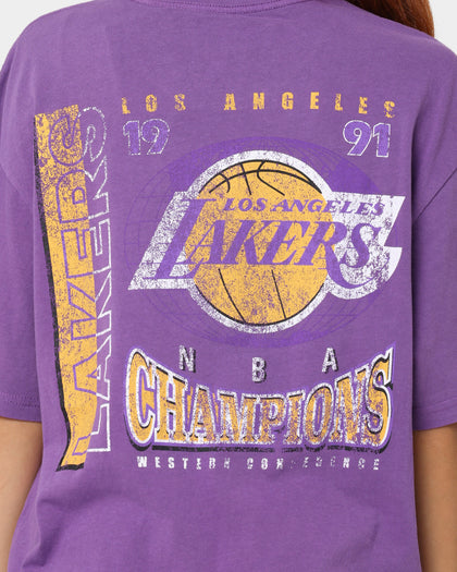 Mitchell & Ness Los Angeles Lakers Vintage Finals T-Shirt Faded Purple