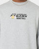 Mitchell & Ness Los Angeles Lakers Vintage Line Up Crewneck Grey Marle