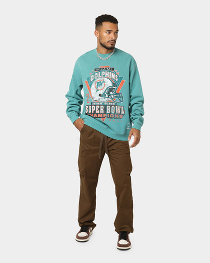 Mitchell & Ness Miami Dolphins Vintage Super Bowl Crewneck Faded Teal