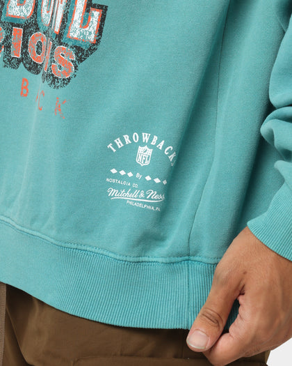 Mitchell & Ness Miami Dolphins Vintage Super Bowl Crewneck Faded Teal