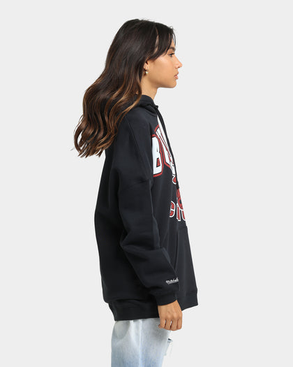 Mitchell & Ness Chicago Bulls XL Invert Arch Vintage Hoodie Faded Black