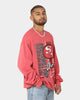 Mitchell & Ness San Francisco 49ers Vintage Zig Zag Crewneck Faded Red