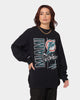 Mitchell & Ness Miami Dolphins Vintage Zig Zag Crewneck Faded Black