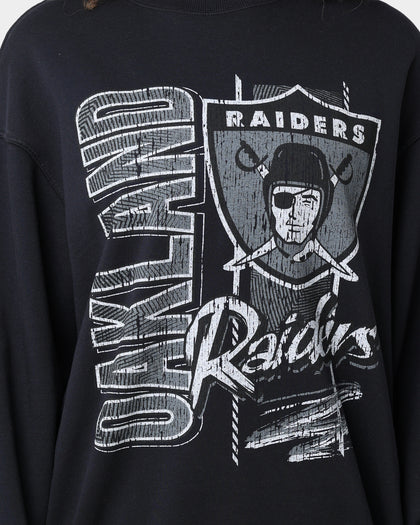 Mitchell & Ness Las Vegas Raiders Vintage Zig Zag Crewneck Faded Black