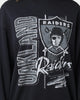 Mitchell & Ness Las Vegas Raiders Vintage Zig Zag Crewneck Faded Black