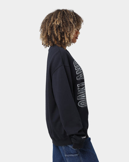 Mitchell & Ness Las Vegas Raiders Vintage Zig Zag Crewneck Faded Black