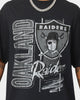 Mitchell & Ness Oakland Raiders Vintage Zig Zag T-Shirt Faded Black