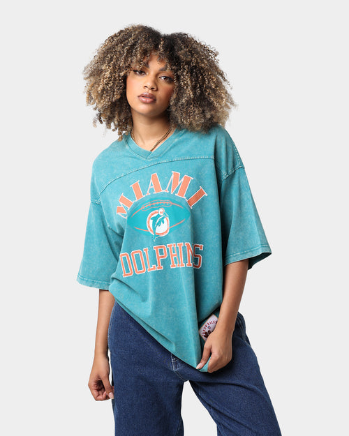 Mitchell & Ness Miami Dolphins Winners Oversized T-Shirt Faded Teal