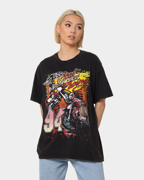 Goat Crew Motorcross Vintage T-Shirt Black Wash
