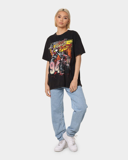 Goat Crew Motorcross Vintage T-Shirt Black Wash