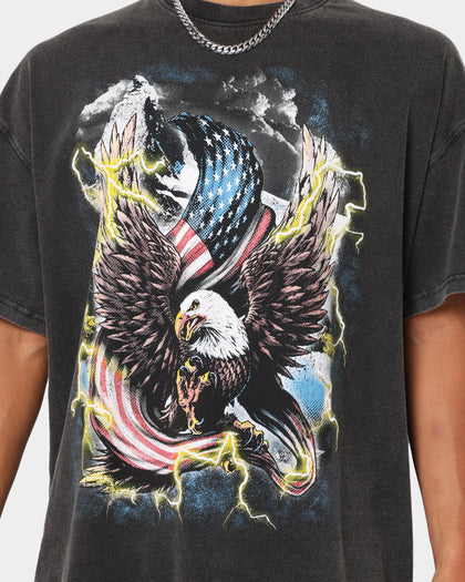 American Thrift American Lightning Vintage T-Shirt Black Wash