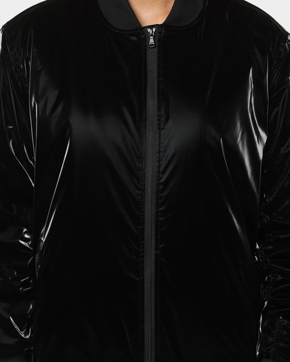 Saint Morta Gloss Bomber Jacket Black