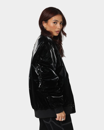 Saint Morta Gloss Bomber Jacket Black