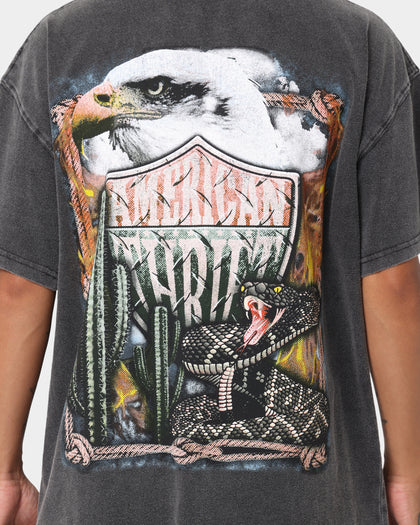 American Thrift God Bless Vintage T-Shirt Black Wash